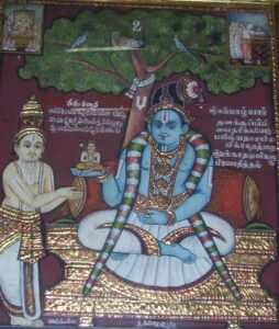sri-nammazhwar-gives-sri-bhavishyadhacharyan